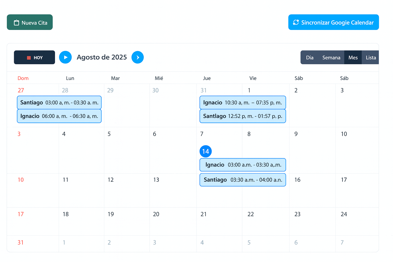 Agenda y panel Neomed